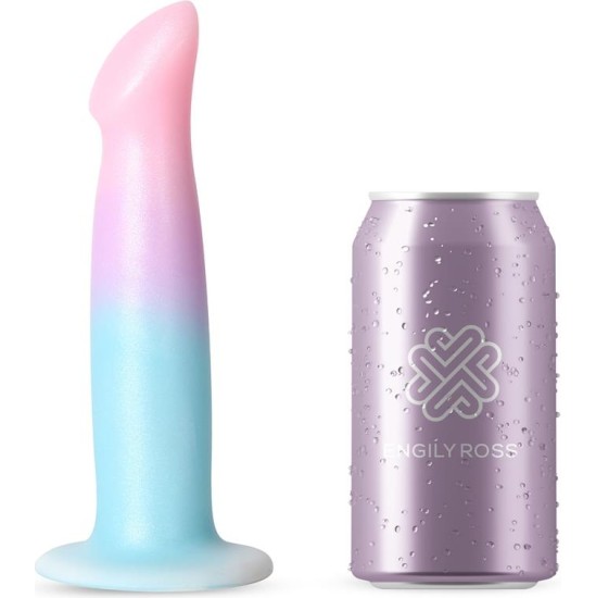 Dildox By Engily Ross Dildo Dildo with Vibration and Suction Cup Gradient Colour 17 cm