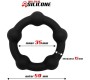 Beast Rings Bead Solid Cock Ring Silicone 3.5 cm Black