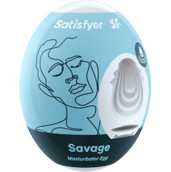 Satisfyer Masturbator Egg Single Savage Hydro-Active