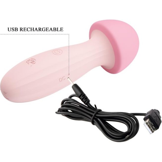 Prettylove Mushroom Vibe/Massager Silicone USB