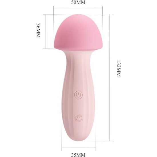 Prettylove Mushroom Vibe/Massager Silicone USB