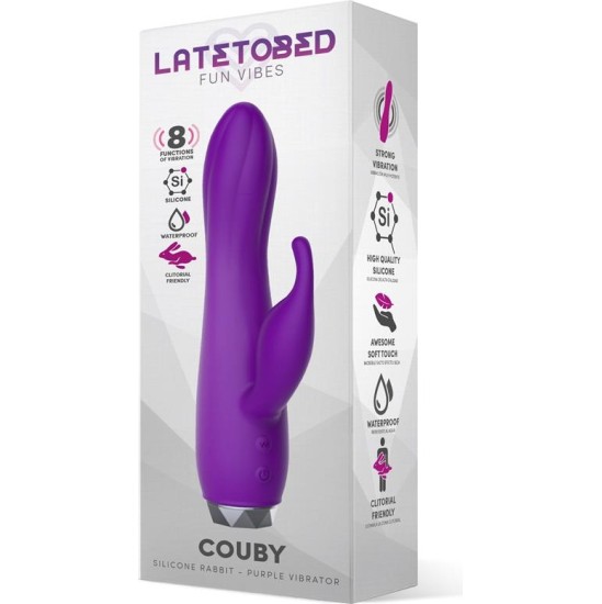 Latetobed Couby Silicone Rabbit Purple Vibrator
