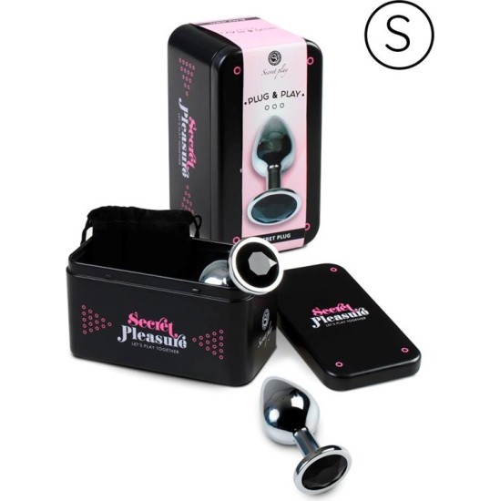 Secret Play Butt Plug Size S Black