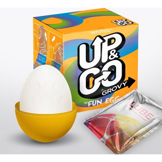 Up&Go Grovy Masturbator Egg Elastic Yellow