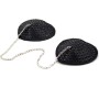 Latetobed Bdsm Line Nipple Covers with Metal Chain Black