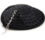 Latetobed Bdsm Line Nipple Covers with Metal Chain Black