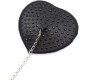 Latetobed Bdsm Line Nipple Covers with Metal Chain Black