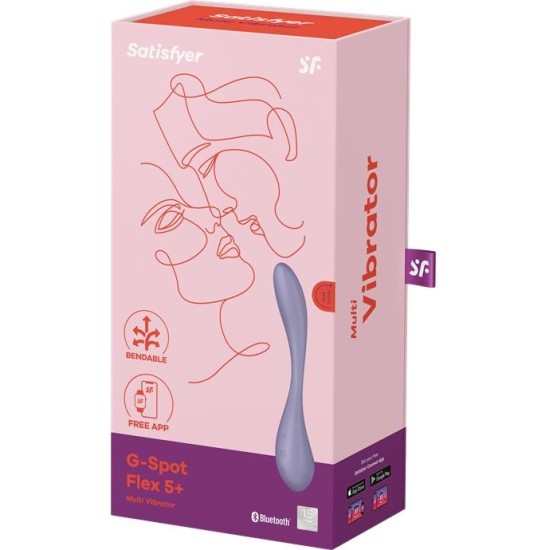 Satisfyer G-Spot Flex 5+ Multi Vibrator with Satisfyer Connect APP Lilac