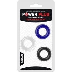 Lovetoy Pack of 3 Penis Ring Power Plus