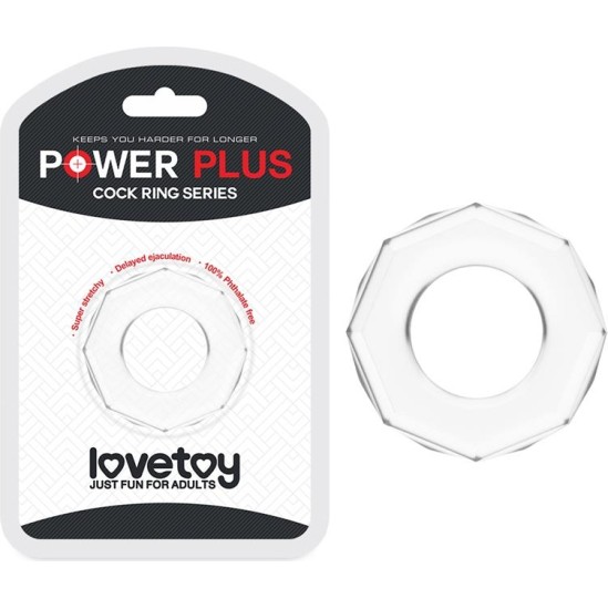 Lovetoy Penis Ring Power Plus Clear