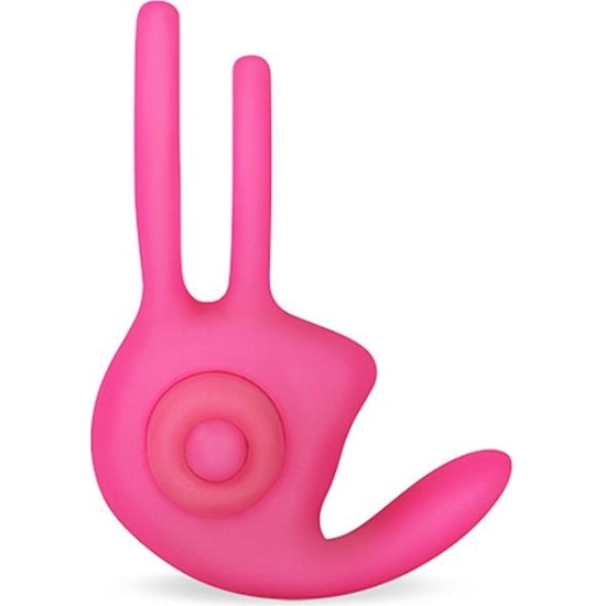 Lovetoy Double Vibrating Cockring Power Clit Duo Pink