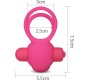 Lovetoy Double Vibrating Cockring Power Clit Duo Pink