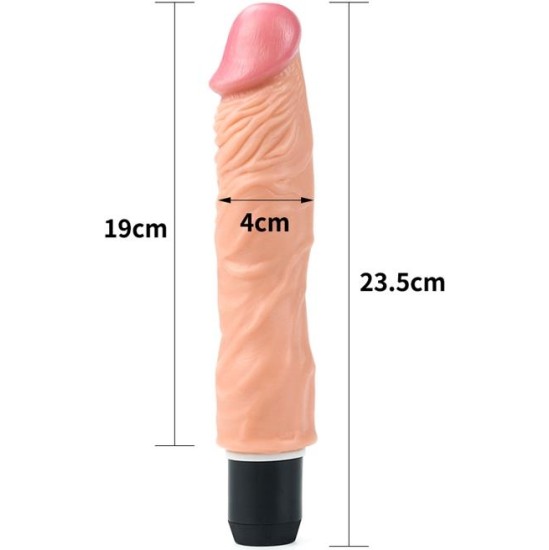 Lovetoy Dildo Flexi 9.5 with Vibration Flesh