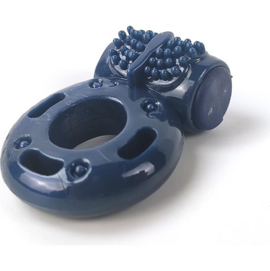 A-Gusto Vibrating Penis Ring Blue