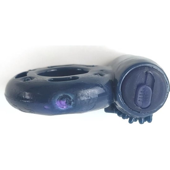 A-Gusto Vibrating Penis Ring Blue