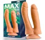 Max & Co Twin Double Realistic Dildo 7.1 Flesh