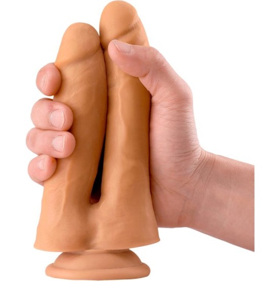 Max & Co Twin Double Realistic Dildo 7.1 Flesh