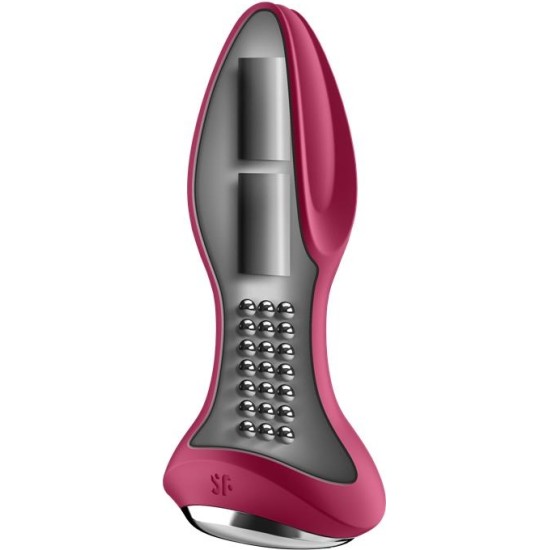 Satisfyer Rotator Plug 2+ Butt Plug with APP USB Fuchsia