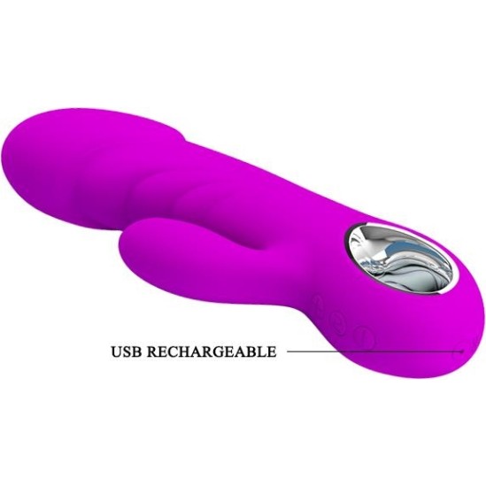 Prettylove Vibe Ansel USB Silicone Purple