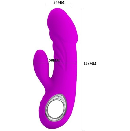 Prettylove Vibe Ansel USB Silicone Purple