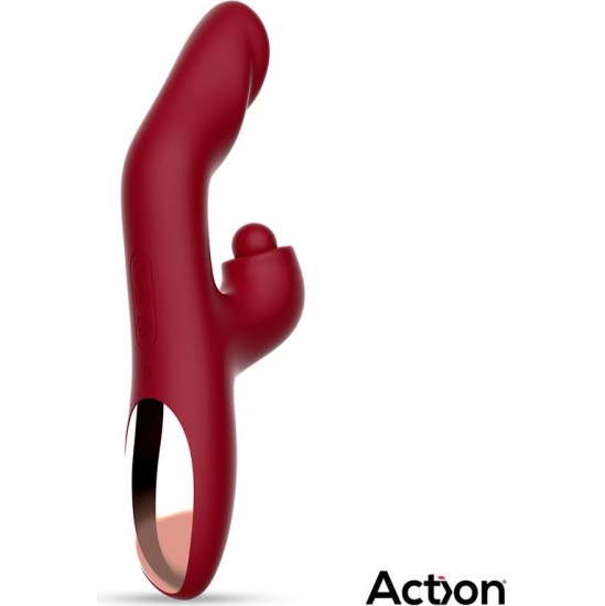 Action Velter Soft Clit Hitting Ball with Vibration and Heating Function