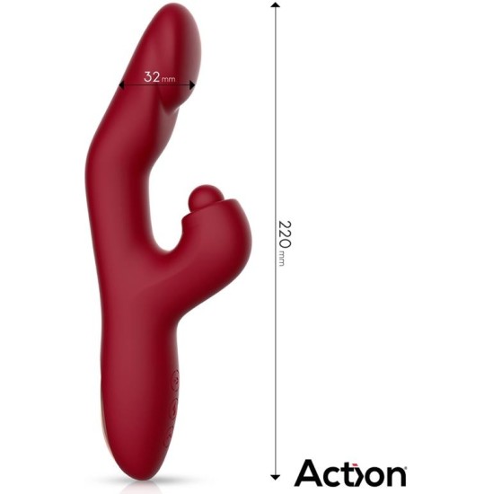 Action Velter Soft Clit Hitting Ball with Vibration and Heating Function