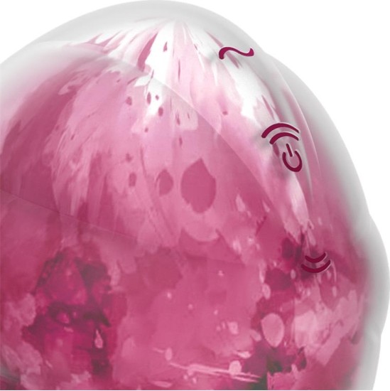 Satisfyer Cloud Dancer Clit Sucker and Vibe Red Print