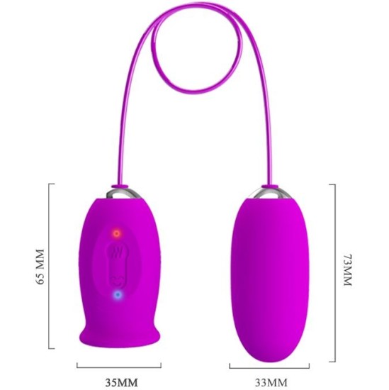 Prettylove Daisy Vibrating Egg and Licking Stimulator