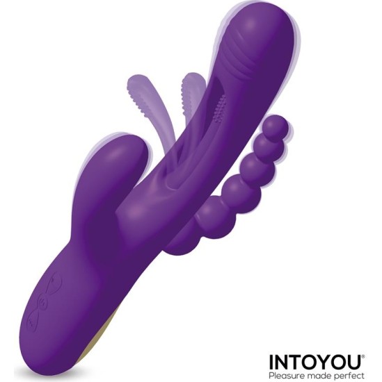 Intoyou Triya Vibe with Flipping Tongue and Anal Beads