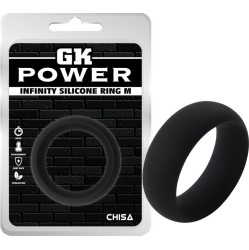Chisa Infinity Silicone Ring M Black