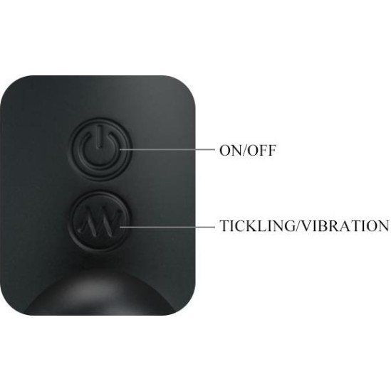 Prettylove Vibrator Prostate Massager with Tickling Function