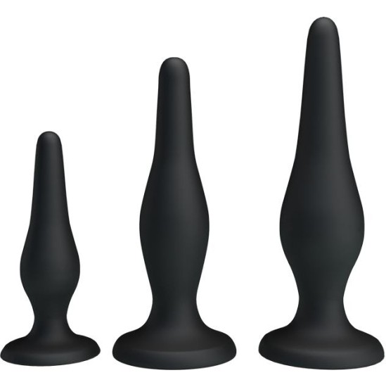 Prettylove Pack 3 Butt Plug Mini Anal Kit