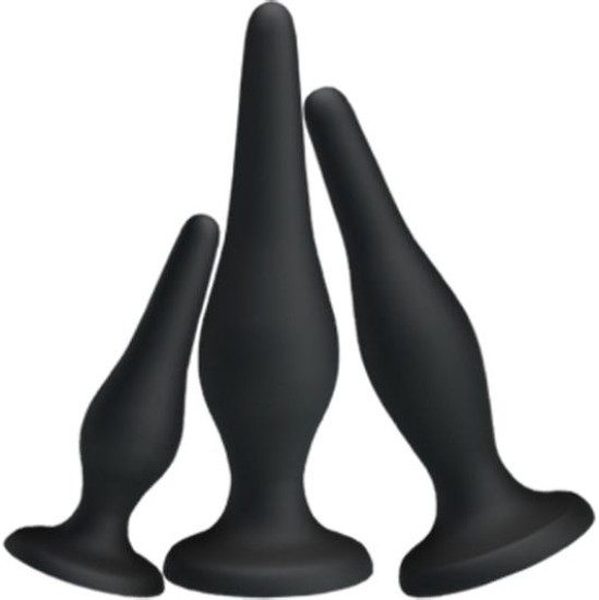 Prettylove Pack 3 Butt Plug Mini Anal Kit