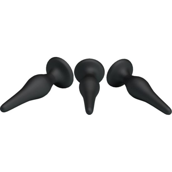 Prettylove Pack 3 Butt Plug Mini Anal Kit