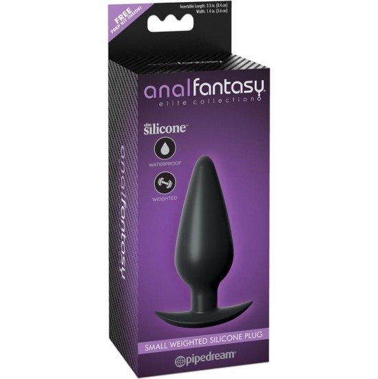 Anal Fantasy Elite Small Weighted Plug Black