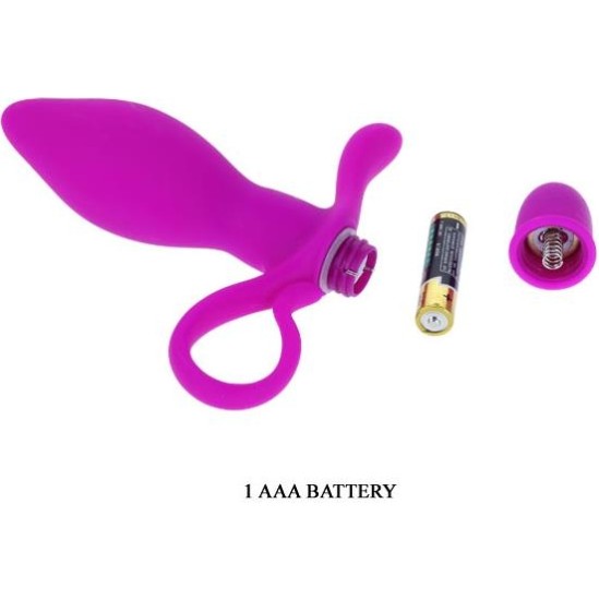 Prettylove Butt Plug with Vibration Taylor Purple