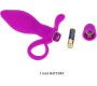 Prettylove Butt Plug with Vibration Taylor Purple