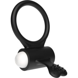 Lovetoy Vibrating Cockring Power Clit Black