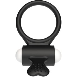 Lovetoy Vibrating Cockring Power Clit Black
