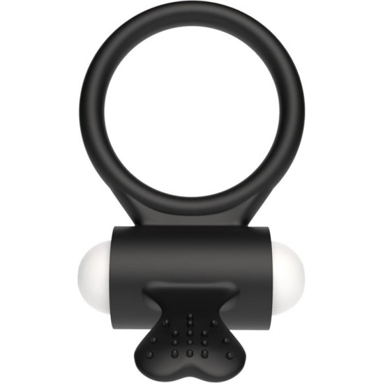 Lovetoy Vibrating Cockring Power Clit Black