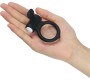 Lovetoy Vibrating Cockring Power Clit Black
