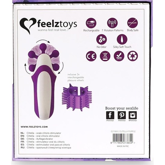 Feelztoys Clitella Oral Sex Clitoral Stimulator Purple