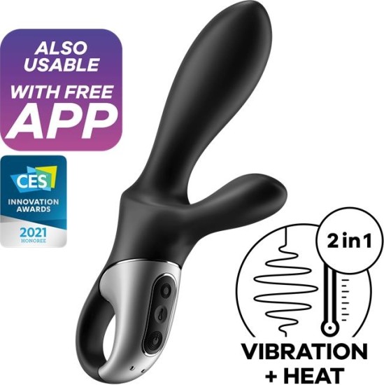 Satisfyer Heat Climax APP Vibe G-Spot, P-Spot and Perineum Heat Function Magnetic USB