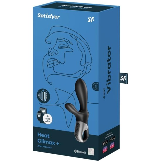 Satisfyer Heat Climax APP Vibe G-Spot, P-Spot and Perineum Heat Function Magnetic USB