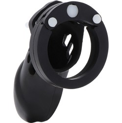 Hidden Desire EXTREME CHASTITY COCK CAGE SILICONE SIZE L BLACK