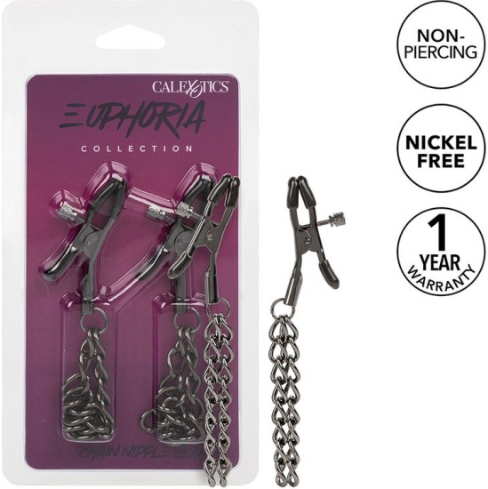 Calexotics EUPHORIA CHAIN NIPPLE CLAMPS 14.5 CM
