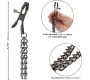 Calexotics EUPHORIA CHAIN NIPPLE CLAMPS 14.5 CM