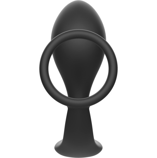 Addicted Toys ANAL PLUG WITH BLACK SILICONE RING