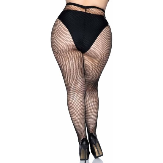 Leg Avenue Hosiery LEG AVENUE - FISHNET PANTYHOSE PLUS SIZE