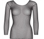 Leg Avenue Accessories LEG AVENUE - FISHNET LONG SLEEVE T-SHIRT BLACK
